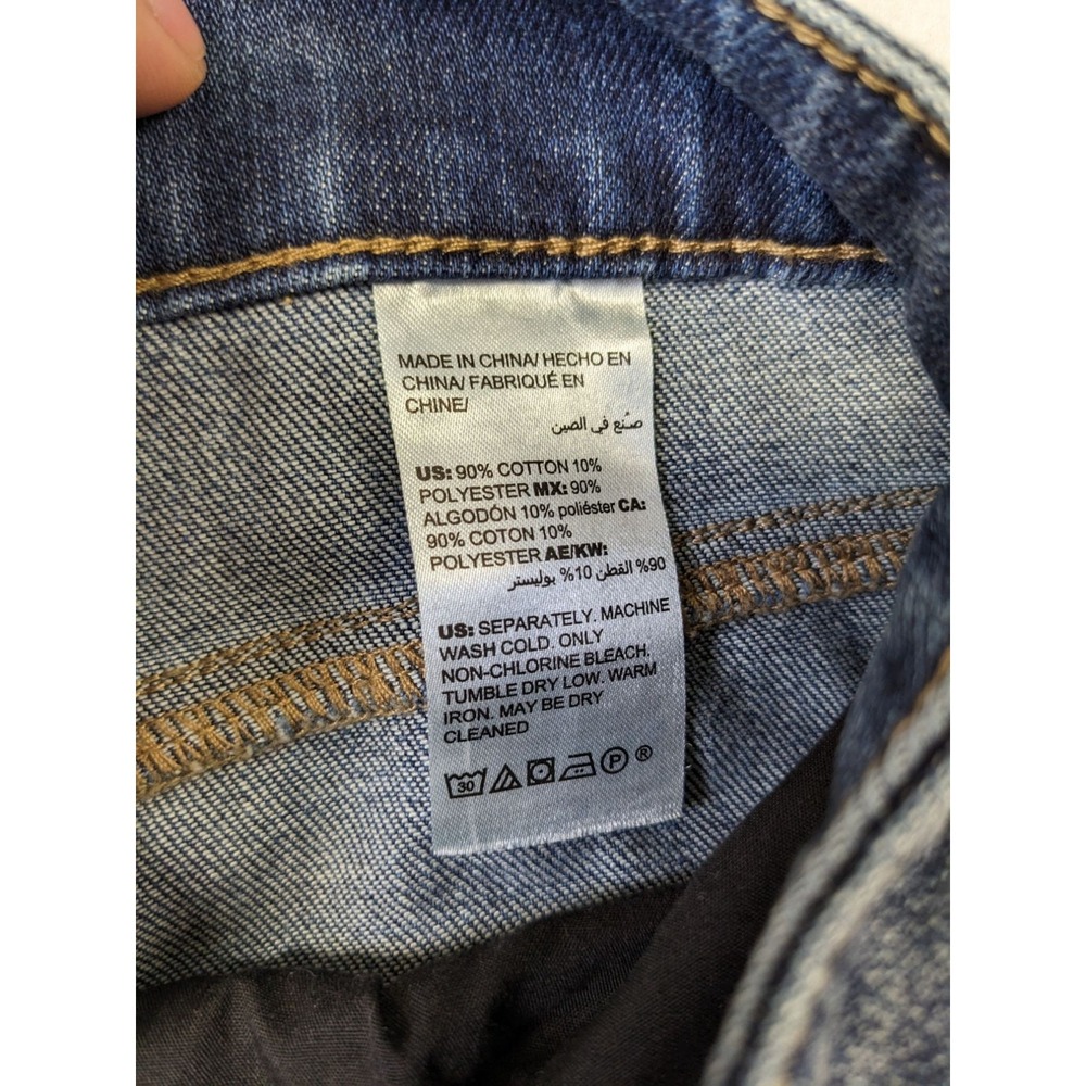 Chicos Boyfriend Ankle Jeans Size 12P Dark Wash Cotton Blend - Picture 4 of 7